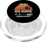 Infirmière des Soins intensifs de Nuit et de Travail Qui Court sur Empty Funny PopSockets PopGrip pour MagSafe