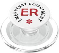 Infirmière des urgences Vintage sur Le Dos PopSockets PopGrip pour MagSafe