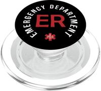 Infirmière des urgences Vintage sur Le Dos PopSockets PopGrip pour MagSafe