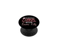 Infirmière drôle en Soins des plaies, il est Difficile d'être Une Reine du Soin des plaies PopSockets PopGrip Adhésif