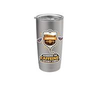 Infirmière du café d'Halloween Running On Caffeine Spooky Vibes Gobelet isotherme en acier inoxydable double paroi