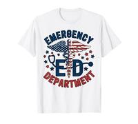 Infirmière du service des urgences américain rétro, 4 juillet T-Shirt
