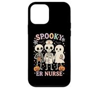 Infirmière effrayante des urgences d'Halloween squelette fantôme personnel médical RN Coque pour iPhone 12 mini