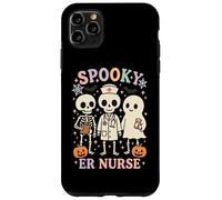 Infirmière effrayante des urgences d'Halloween squelette fantôme personnel médical RN Coque pour iPhone 11 Pro Max