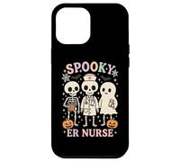 Infirmière effrayante des urgences d'Halloween squelette fantôme personnel médical RN Coque pour iPhone 12 Pro Max