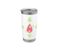 Infirmière en hémostase Gobelet isotherme en acier inoxydable double paroi