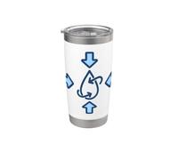 Infirmière en hémostase Gobelet isotherme en acier inoxydable double paroi