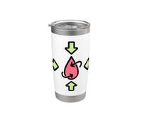 Infirmière en hémostase Gobelet isotherme en acier inoxydable double paroi