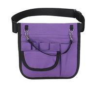 Infirmière Fanny Pack Portable Ultra Mince de Grande capacité Multi-Compartiments Sac de Taille Violette