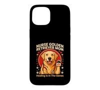 Infirmière Golden Retriever Mom Healing is in The Genes Coque pour iPhone 15