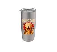 Infirmière Golden Retriever Mom Healing Is In The Genes Gobelet isotherme en acier inoxydable double paroi
