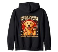 Infirmière Golden Retriever Mom Healing is in The Genes Sweat à Capuche