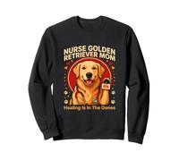 Infirmière Golden Retriever Mom Healing is in The Genes Sweatshirt