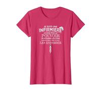 Infirmière Humour - Je ne Peux Pas soigner Les Cons T-Shirt, Femme, Rouge Chiné, 3XL