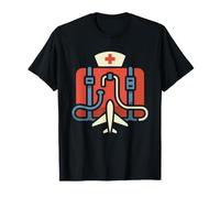 Infirmière Itinérante Stéthoscope Aventure Voyageuse Soins T-Shirt
