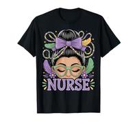 Infirmière Latina Mardi Gras infirmière RN LPN CNA HHA NP Mexicain T-Shirt