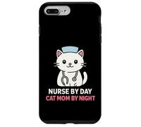 Infirmière Le Jour, Maman de Chat, mère de Nuit, Amusante, allaitante Coque pour iPhone 7 Plus/8 Plus