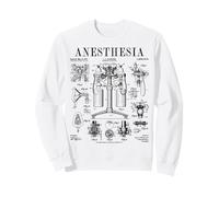 Infirmière médecin anesthésie anesthésiste médicale Vintage Brevet Sweatshirt