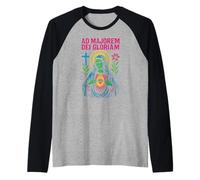 Infirmière médecin catholique Ad Majorem Dei Gloriam Vintage pour Hommes Manche Raglan
