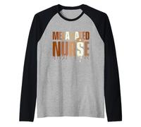 Infirmière mélanée - Mois de l'histoire des Noirs | African Roots HBCU Manche Raglan