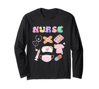 Infirmière Mignonne drôle médicale hôpital Urgence Soins Infirmiers Manche Longue