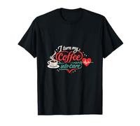 Infirmière Night Shift Coffee ECG Heart Graphic T-Shirt