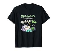 Infirmière Night Shift Midnight Tea Heartbeat Design T-Shirt