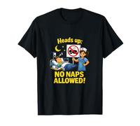 Infirmière Night Shift No Naps Allowed Funny Warning Design T-Shirt