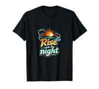 Infirmière Night Shift Rise avec Le stéthoscope Night Sunrise T-Shirt