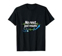 Infirmière Nuit Shift No Rest Just Results EKG Arrow T-Shirt
