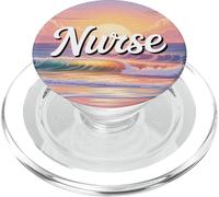 Infirmière Ocean Sunset Wave Design Cadeau PopSockets PopGrip pour MagSafe