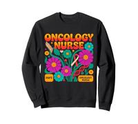 Infirmière Oncologie Boho Rétro Équipe Espoir Courage Sweatshirt