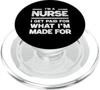 Infirmière payée pour Mon Appel et Amour passionné Mon Travail PopSockets PopGrip pour MagSafe