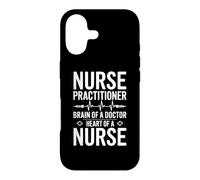 Infirmière praticienne Cerveau d'un médecin Cœur d'une infirmière Coque pour iPhone 17