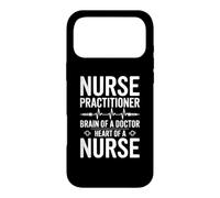 Infirmière praticienne Cerveau d'un médecin Cœur d'une infirmière Coque pour iPhone 17 Pro Max