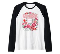 Infirmière Urgences Rétro Boho Botanique Fleurs Sauvages Manche Raglan