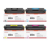 INFITONER Cartridge 055 Cartouche de Toner Compatible pour Canon 055 055H imageCLASS MF742Cdw MF746CX MF744CDW MF746CDW LBP663CDW LBP664CX MF745CDW MF741CDW MF743CDW - Noir Cyan Jaune Magenta