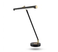 Infitronic IN78LEDKLGB1 - 78 LED Lampe de piano en aluminium - Lampe de bureau - Charge sans fil - Intensité variable - Changement de couleur - Prise de charge USB Type-A (bronze titane)