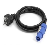 Infitronic - INPT4-SK02- Câble d'alimentation Power Twist 1 (H05VV-F) - Câble d'alimentation - Fiche Schuko vers fiche compatible Powercon - Couleur : noir - Longueur : 2 m