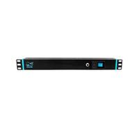 Infitronic - INSV1010-19" PDU 8 Prises 1 HE multiprise Power Twist avec Protection Contre Les surtensions + 2 x USB Charging