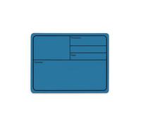 Infitronic INTL1712M-BLU Lot de 10 étiquettes magnétiques Bleu 177 x 127 mm