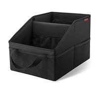 INFIVITA Organisateur de Voiture - Organisateur Automobile pour Siège Arrière ou Plancher de Siège Avant, Organisateur de Siège de Voiture Avec Séparation, Poignées et Plusieurs Poches en Filet