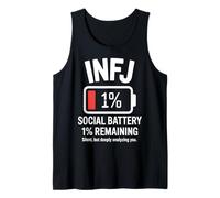 INFJ Social Battery 1% Restant Drôle Introverti Débardeur