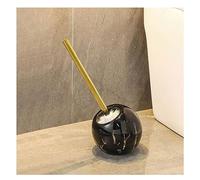 INFJMH Brosse WC Ensemble de brosses de Toilette en céramique, Motif marbre, Brosse de Nettoyage de Toilettes Ronde avec Manche Long, Accessoires de Nettoyage de Toilettes de Salle de Bains Balai WC