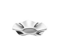 INFJMH Corbeille Stainless Steel Fruit Bowl Flower Shape Serving Bowl Silver Decorative Plate Stylish Candy Dish & Key Storage Countertop Fruit Basket for Table Decor bol