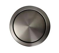 INFJMH Couvercle de goulotte à déchets en acier inoxydable, œillet poubelle intégré for comptoir, couvercle basculant surface brossée, rabat équilibré for cuisine/salle bain/restaurant(Grey)