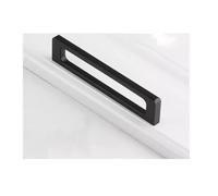 INFJMH Poignée de meuble moderne et unique, 1 pièce, idéale for la cuisine, la salle de bain, le tiroir, la commode ou les meubles(Svart,3-3/4")