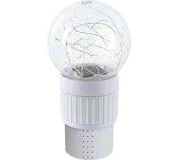 Inflaglow Flotteur de dosage de chlore pour piscine - LED RGB - 7 heures de batterie - Gris
