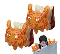 Inflatable Arm Bands - Pool Float, Kids Swimming Trainer, Durable Swim Sleeves, Comfortable Flotation Support, Fun Tiger Design for | Ideal Lessons Beach Play Backyard Water Activities Summer