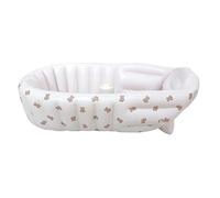 Inflatable Bathtub, Baby Bath, Portable Foldable Tub, Soft PVC Build, Compact Bear Design, Ideal for Indoor Outdoor Water Play Use, 35.43x21.65 Inches, White Color, 1 Piece